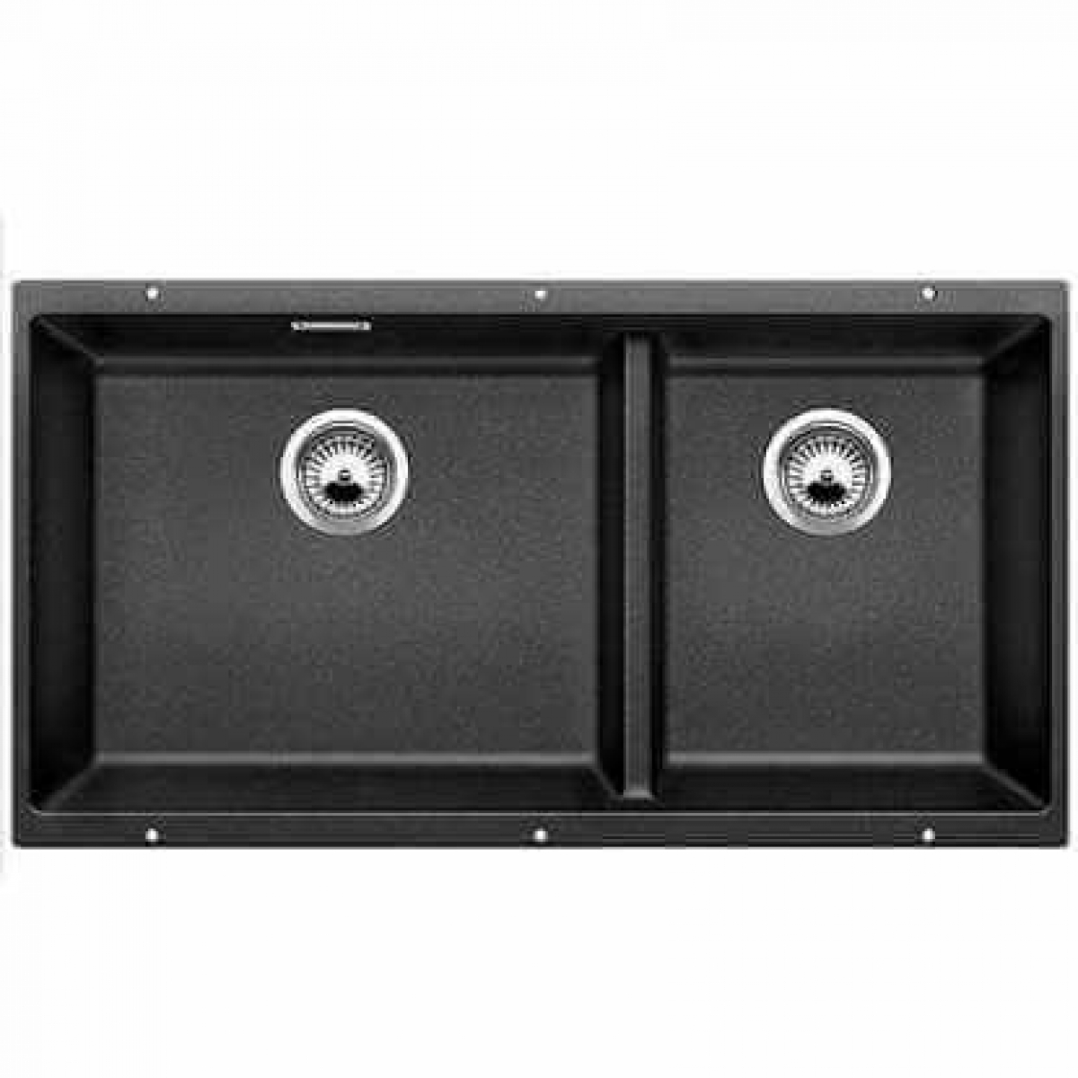 BLANCO SUBLINE 480/320-U(523584) 花崗岩合成雙槽鋅盤 德國製造 無烟煤色